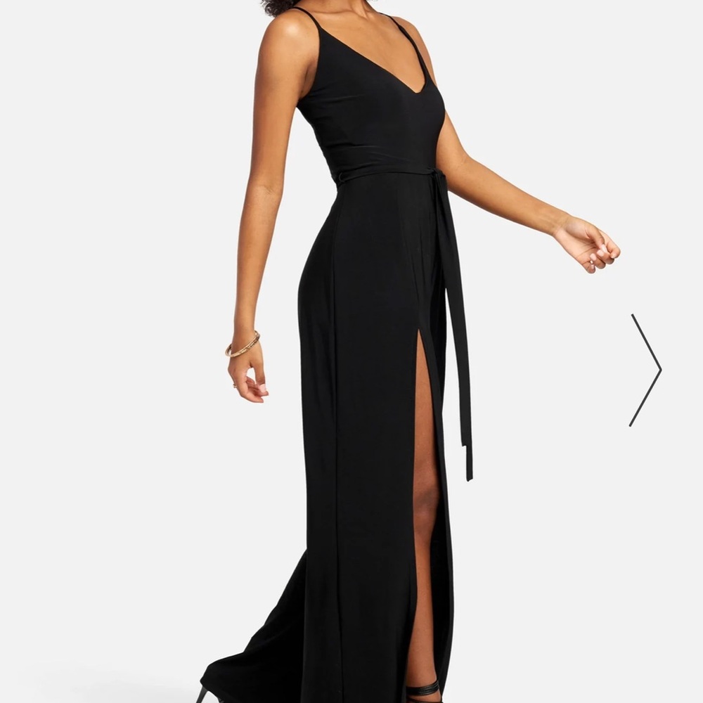 BEBE High Slit Pant Jumpsuit